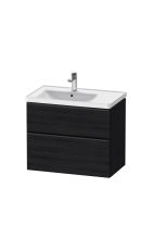 Duravit D-Neo 800mm 2 Drawer Wall Hung Vanity with Left Hand Basin