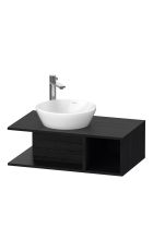 Duravit D-Neo Wall Compact Vanity with Countertop and Open Shelf