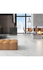 Palatina Rectified Matt Porcelain 60x120cm Floor and Wall Tile (White)