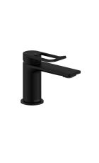 Saffron EcoStart Small Basin Mixer with Waste (Black)