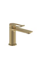 Saffron EcoStart Basin Mixer with Waste (Brushed Brass)