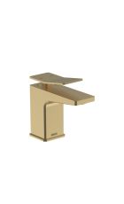 Tangram 1 Taphole Bath Filler (Brushed Brass)