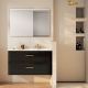 Delta 2 Drawer Wall Hung Vanity with a Left or Right Hand Basin