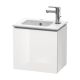 Duravit L-Cube 430mm 1 Door Wall Hung Vanity and Left Hand Basin (Gloss White)