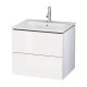 Duravit L-Cube 630mm 2 Drawer Wall Hung Vanity and Basin (Gloss White)