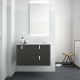 Salgar Uniiq 1205mm Wall Hung 1 Door 2 Drawer Left Hand Vanity (Anthracite) with Basin