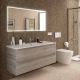 Salgar Monterrey 1000mm Wall Hung 2 Drawer Vanity (Bay Pine) with Basin