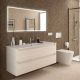 Salgar Monterrey 1000mm Wall Hung 2 Drawer Vanity (Sbiancato) with Basin