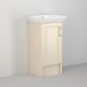 Utopia Roseberry 500mm 1 Door Floor Standing Vanity and Basin with Right Hand Hinge (Clotted Cream)