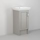 Utopia Roseberry 500mm 1 Door Floor Standing Vanity and Basin with Right Hand Hinge (Dove Grey)