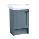 Utopia Roseberry 500mm 1 Door Floor Standing Vanity and Basin with Right Hand Hinge (Peacock Blue)