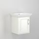 Utopia Roseberry 500mm 1 Door Wall Hung Vanity and Basin with Right Hand Hinge (Cotton White)