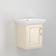 Utopia Roseberry 500mm 1 Door Wall Hung Vanity and Basin with Right Hand Hinge  (Clotted Cream)