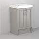 Utopia Roseberry 600mm Floor Standing 2 Door Vanity with 1 Taphole Basin (Dove Grey)