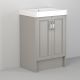 Utopia Roseberry 600mm Floor Standing 2 Door Vanity with 3 Taphole Basin (Dove Grey)