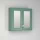 Utopia Roseberry 790mm Double Mirror Cabinet (Emerald Green)