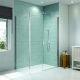 Merlyn Series 8 Frameless 1100mm Pivot Shower Enclosure (300mm Inline Panel + 800mm Door) & 800mm Side Panel