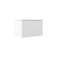 Zeta 600mm 1 Drawer Wall Hung Vanity with Countertop (White)