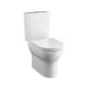 Nerola Rimless Close Coupled Open Back Toilet & Slimline Seat