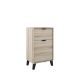 Midi 500mm Floorstanding 1 Drawer, 1 Door Vanity and Countertop & Black Handles & Legs (Oak)