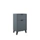 Midi 500mm Floorstanding 1 Drawer, 1 Door Vanity and Countertop & Black Handles & Legs (Avio)