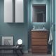 Salgar Noja 600mm 3 Drawer Floor Standing Vanity and Basin (Maya Walnut)