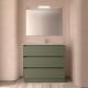 Salgar Noja 1000mm 3 Drawer Floor Standing Vanity and Basin (Satin Green)