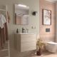 Salgar Optimus 600mm 2 Drawer Wall Hung Vanity and Basin (Natural)