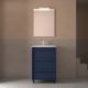 Salgar Attila 600mm 3 Drawer Floor Standing Vanity and Basin (Satin Blue)