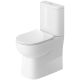 Duravit Durasolenu Rimless Close Coupled Back To Wall Pan with Slim Seat and Cistern