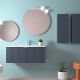 Salgar Biba 600mm 1 Drawer Wall Hung Vanity and Basin (Night Blue)