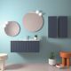 Salgar Biba 700mm 1 Drawer Wall Hung Vanity and Basin (Night Blue)