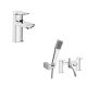 Shelbourne Basin Mixer with Clicker Waste and Bath Shower Mixer (Chrome)