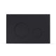 Fluidmaster T Series Round Dual Flush Plate (Black)