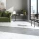 Palatina Rectified Matt Porcelain 120x120cm Floor and Wall Tile (White)