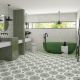 Octagon Valeta Porcelain 20x20cm Floor and Wall Tile (Verde)