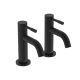 Bristan Mila Pair Pillar Basin Taps (Black)