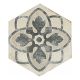 Eden Tappeto Hex Porcelain Décor Tile 21x18.2cm (Cotone)