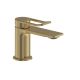 Saffron EcoStart Small Basin Mixer with Waste (Brushed Brass)