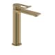 Saffron EcoStart Tall Basin Mixer with Waste (Brushed Brass)