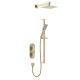 Tangram Concealed Dual Control Shower Pack (Brushed Brass)