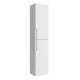 Salgar Vima 1400mm 2 Door Wall Hung Tall Storage Unit (Satin White)