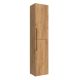 Salgar Vima 1400mm 2 Door Wall Hung Tall Storage Unit (African Oak)