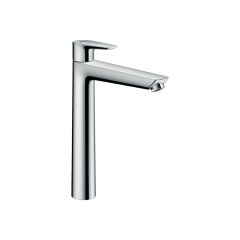 Hansgrohe Talis E Single Lever Basin Mixer Tap 240 with Push Button Waste