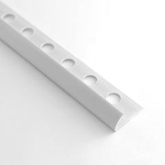 Round Edge PVC Tile Trim (White)