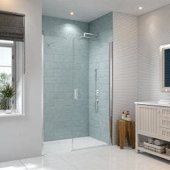 Merlyn Series 8 Frameless Pivot and Inline Shower Door