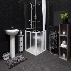 Evolution Shower Enclosure Pack with Dek Tray (White & Polycarbonate)