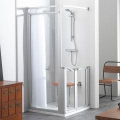 Easa Evolution Shower Enclosure Pack with Access Tray (Chrome & Glass)