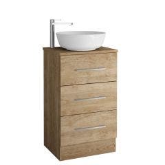 Acuario Floor Standing 3 Drawer Vanity with Countertop