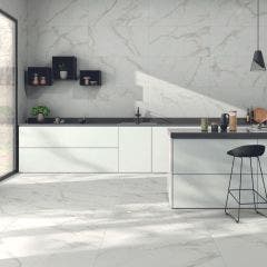 Lumiere Polished Rectified Porcelain Floor Tile (White)